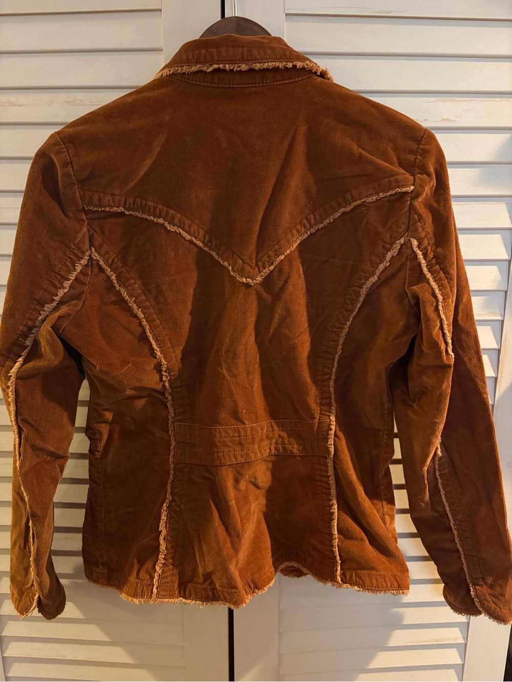 Kiki The Brand Vintage Embroidered Corduroy Blazer Jacket - Rust - Picture 4 of 7